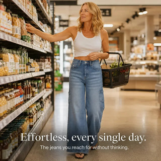 MARELLE | WIDE LEG STRAIGHT JEANS FOR WOMEN