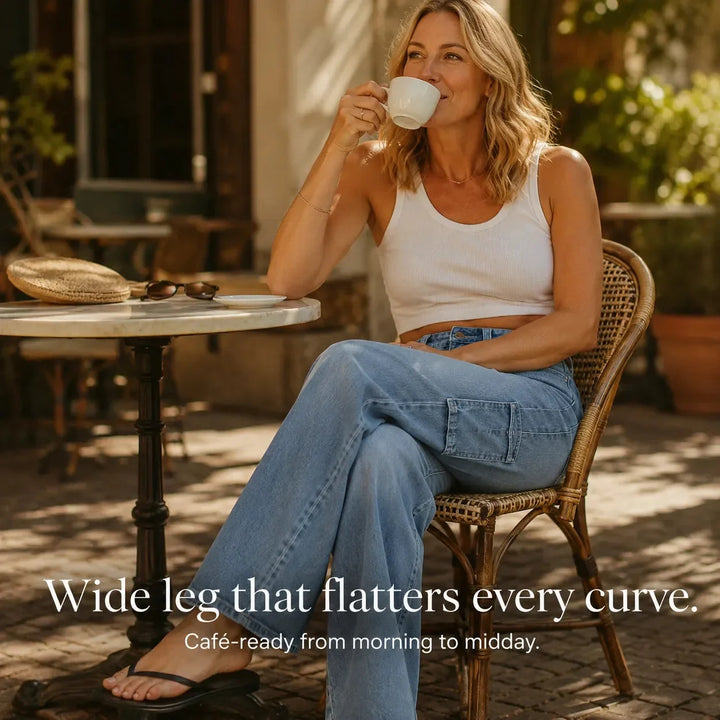 MARELLE | WIDE LEG STRAIGHT JEANS FOR WOMEN