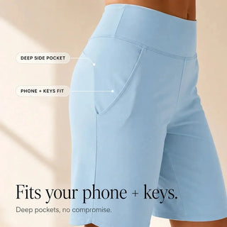 BRISELLA | KNEE WIDE LEG SHORTS FOR WOMEN