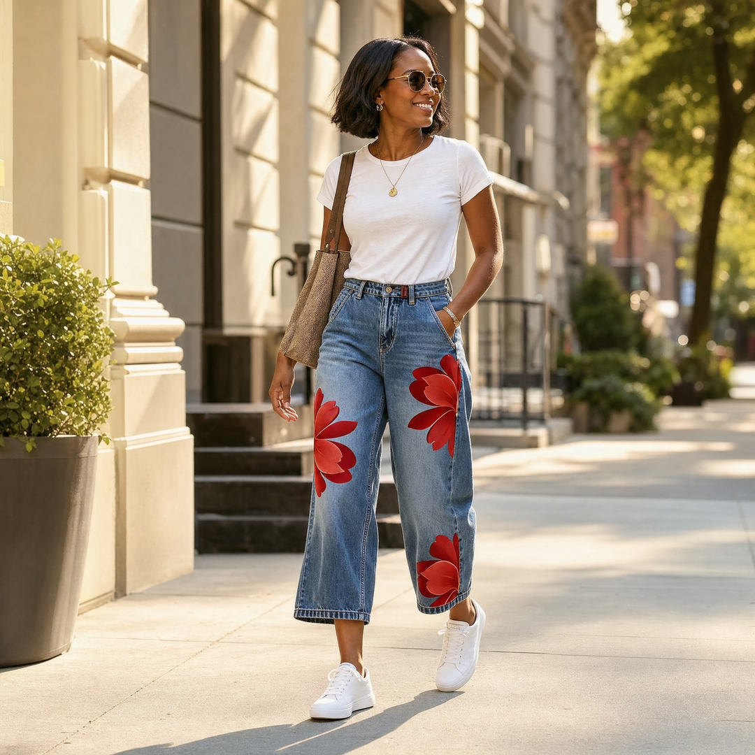 FLORENZA | BOLD WIDE LEG JEANS FOR WOMEN