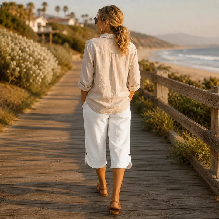 BRISANA | CAPRI SOFT ELASTIC PANTS FOR WOMEN
