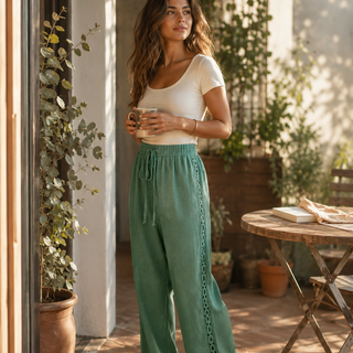 MARELLA | WIDE LEG BOHO PANTS FOR WOMEN