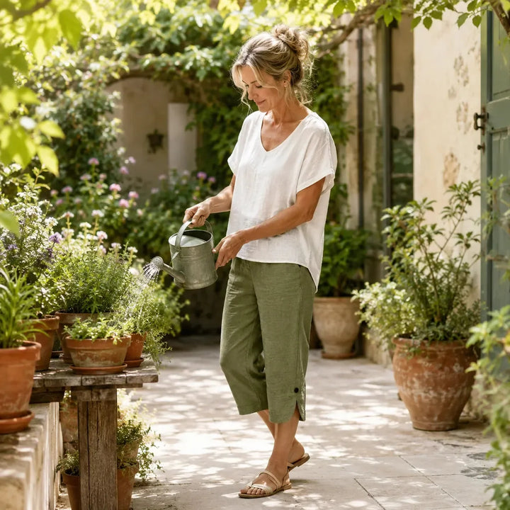 BRISANA | CAPRI SOFT ELASTIC PANTS FOR WOMEN