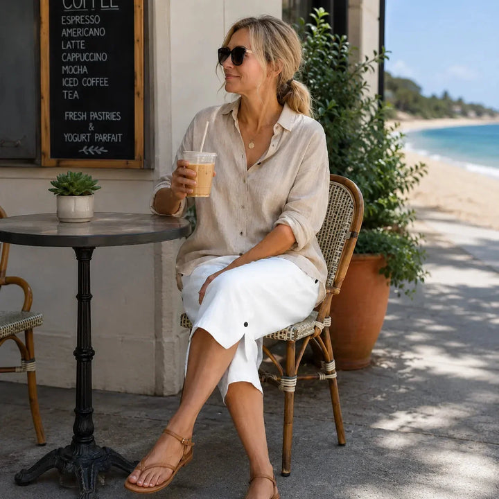 BRISANA | CAPRI SOFT ELASTIC PANTS FOR WOMEN