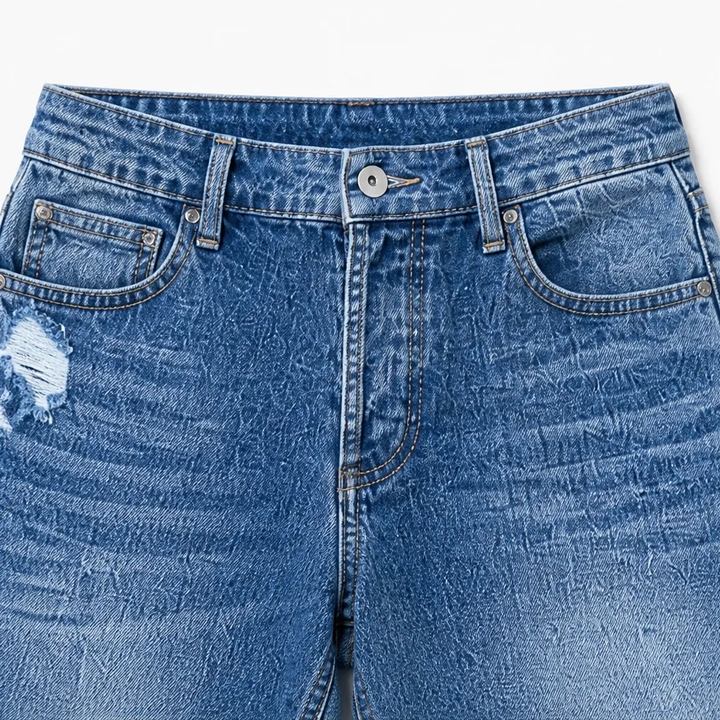 LIRELLE | DISTRESSED WIDE-LEG FLARE JEANS FOR WOMEN