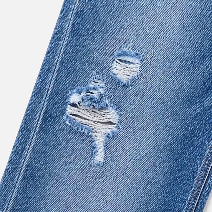 LIRELLE | DISTRESSED WIDE-LEG FLARE JEANS FOR WOMEN