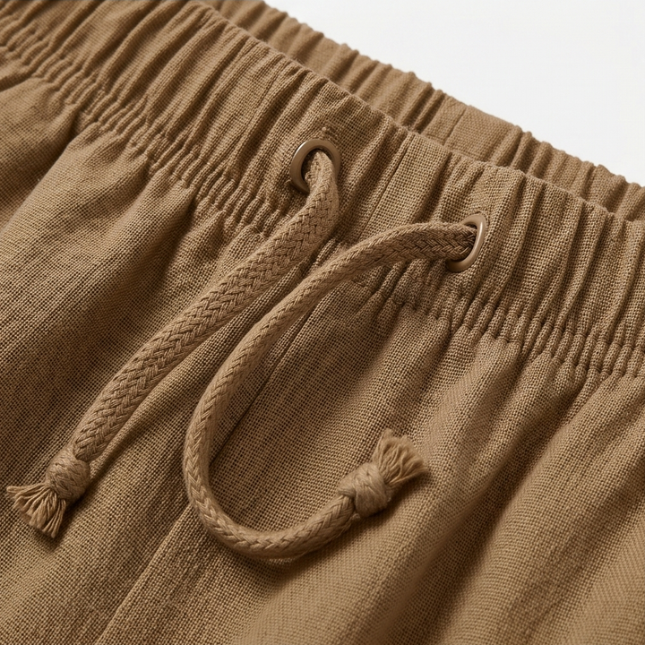 LUMERA | WIDE-LEG DRAWSTRING SMOCKED SHORTS FOR WOMEN