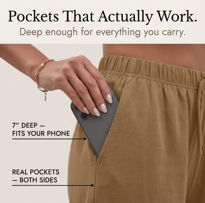 LUMERA | WIDE-LEG DRAWSTRING SMOCKED SHORTS FOR WOMEN
