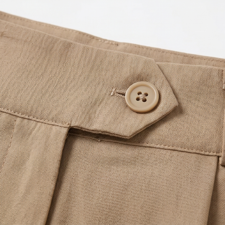 LUNAVIA | HIGH-WAIST PLEATED SHORTS FOR WOMEN