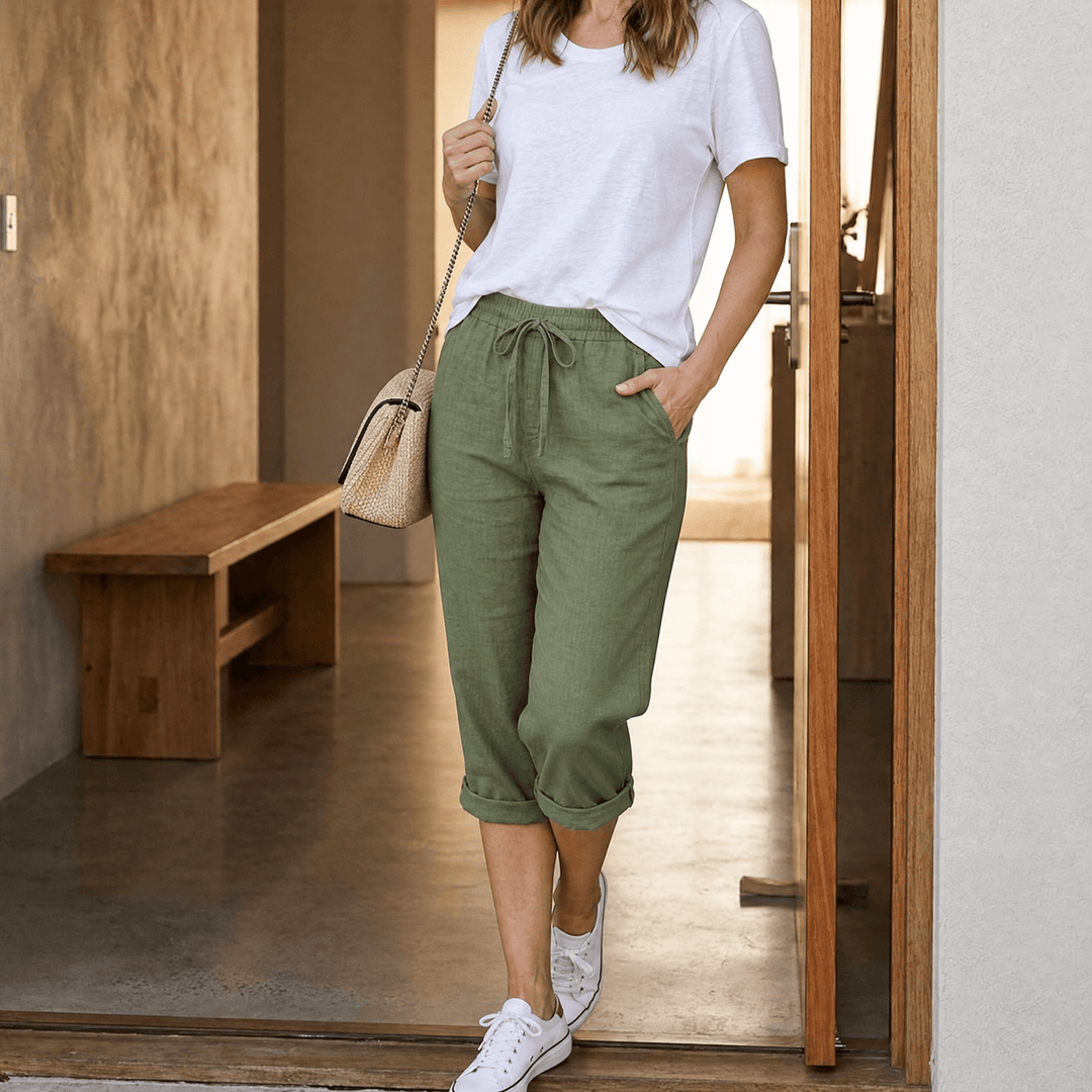 LYORA | CAPRI EFFORTLESS EVERYDAY PANTS FOR WOMEN