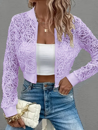 CELESTE | LACE CROP JACKET FOR WOMEN