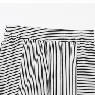 MARENA | STRIPED SIDE-BUTTON CROPPED PANTS FOR WOMEN