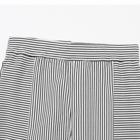 MARENA | STRIPED SIDE-BUTTON CROPPED PANTS FOR WOMEN