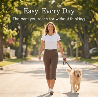 MARIVELLA | HIGH-WAIST STRETCH CAPRI PANTS FOR WOMEN