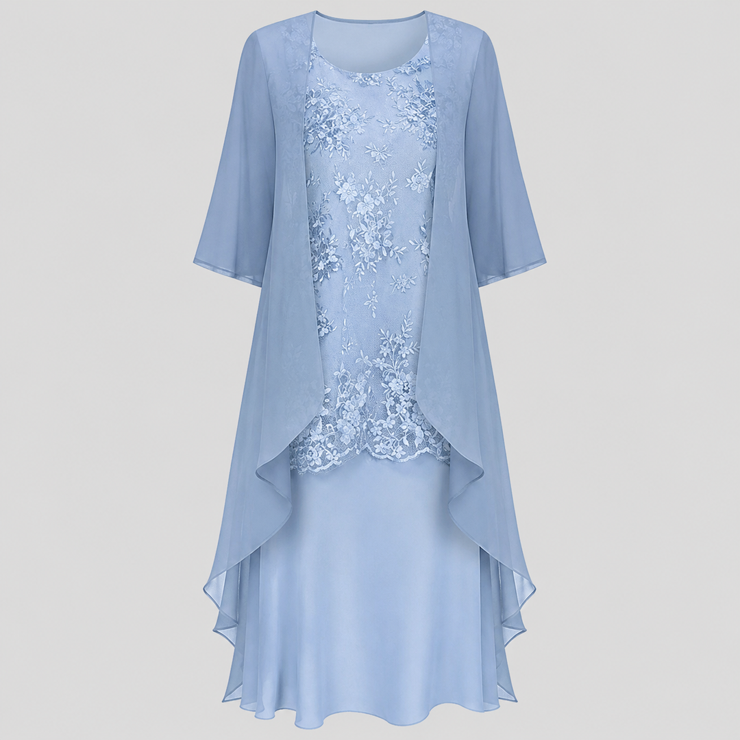 AURELIE | CHIFFON TWO-PIECE DRESS FOR WOMEN