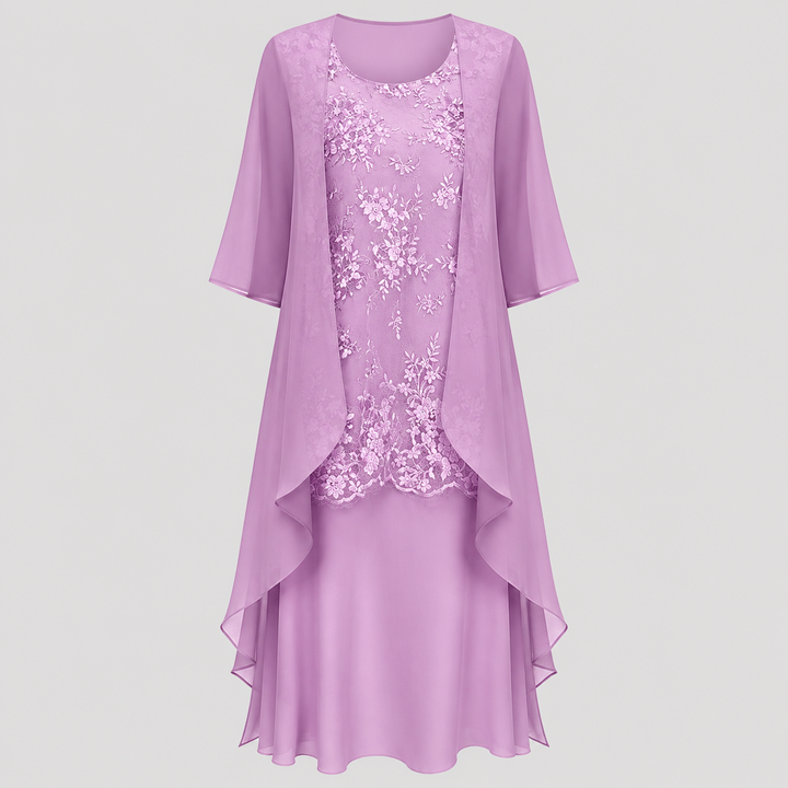 AURELIE | CHIFFON TWO-PIECE DRESS FOR WOMEN