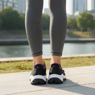 AVA | KNIT FABRIC PURPLE SHOES FOR WOMEN