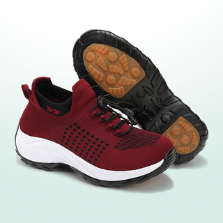 JUNE | KNIT FABRIC BLACK SHOES FOR WOMEN