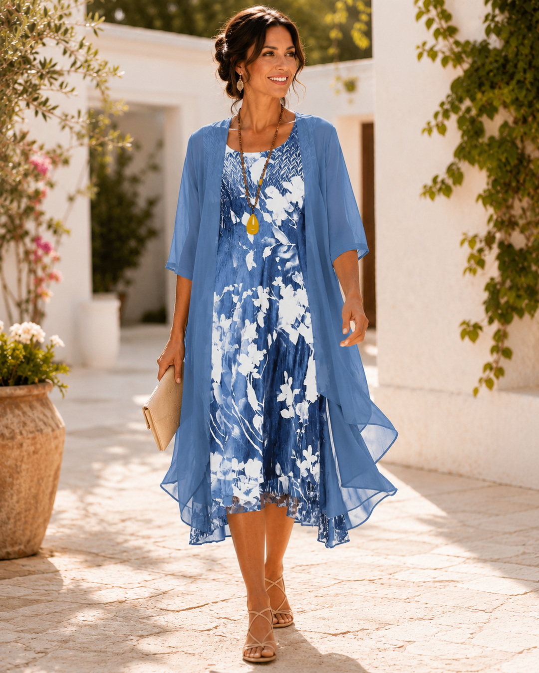 OLIVIA | FLORAL TWO-LAYER DRESS FOR WOMEN