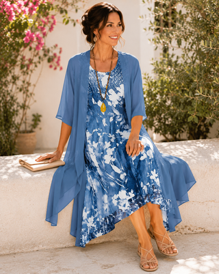 OLIVIA | FLORAL TWO-LAYER DRESS FOR WOMEN