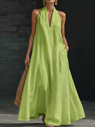 AVELINE | HALTER MAXI DRESS FOR WOMEN