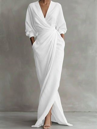 VALINA | WRAP MAXI DRESS FOR WOMEN
