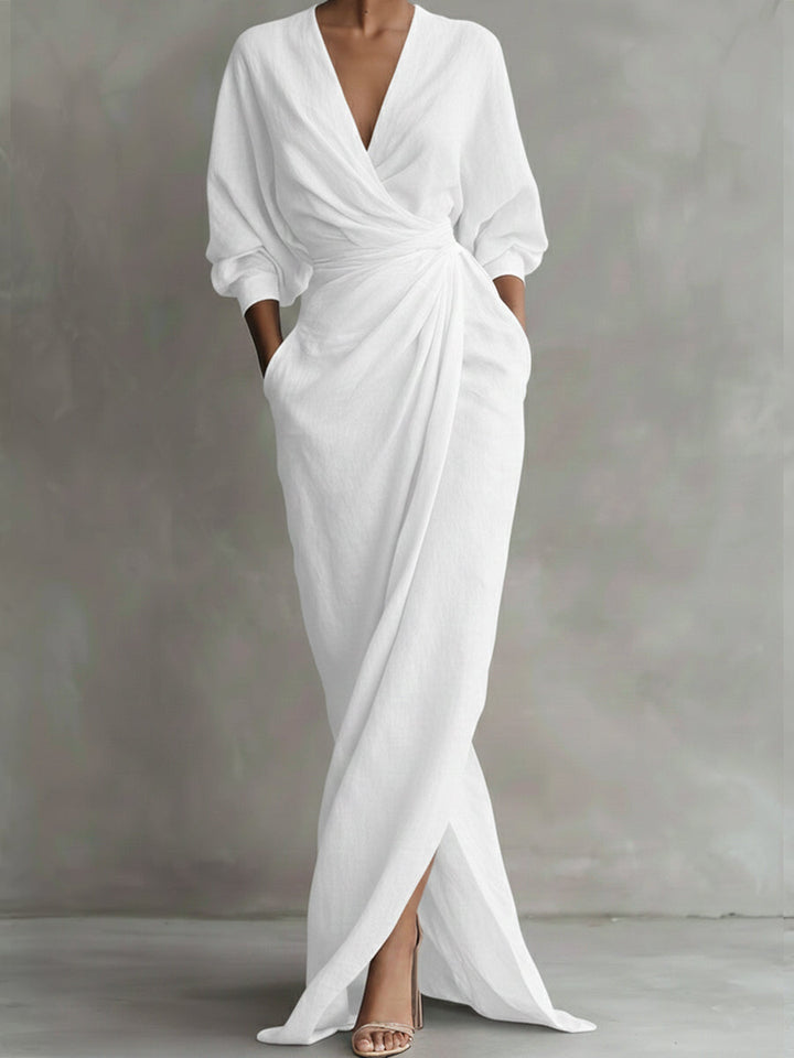 VALINA | WRAP MAXI DRESS FOR WOMEN