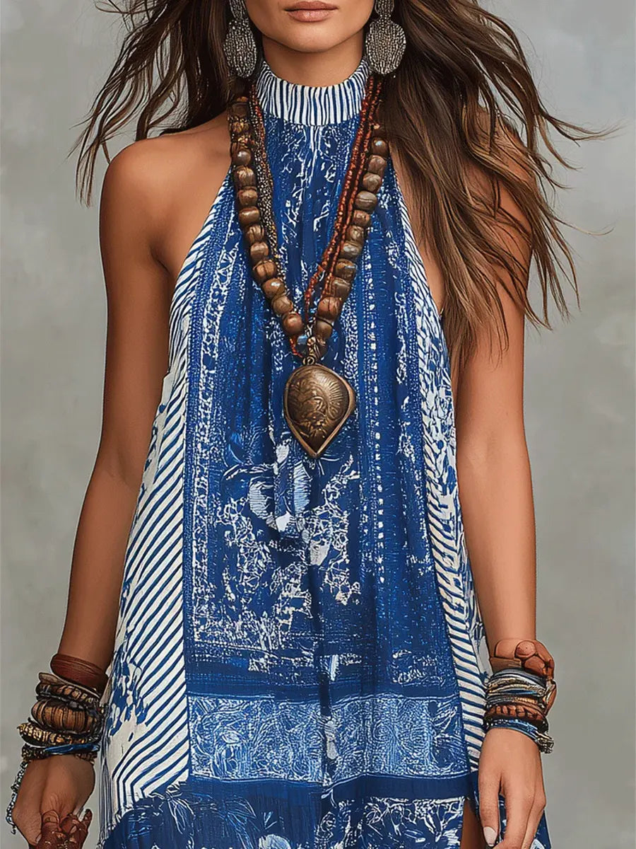 ISLA | PATCHWORK MAXI DRESS FOR WOMEN