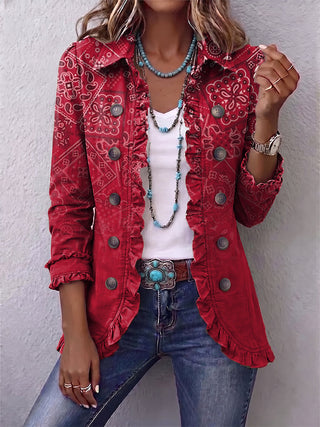 BETTINA | BOHO OMBRE PAISLEY JACKET FOR WOMEN