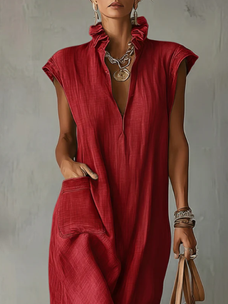 ELARA | RUFFLE SPRING MAXI DRESS FOR WOMEN