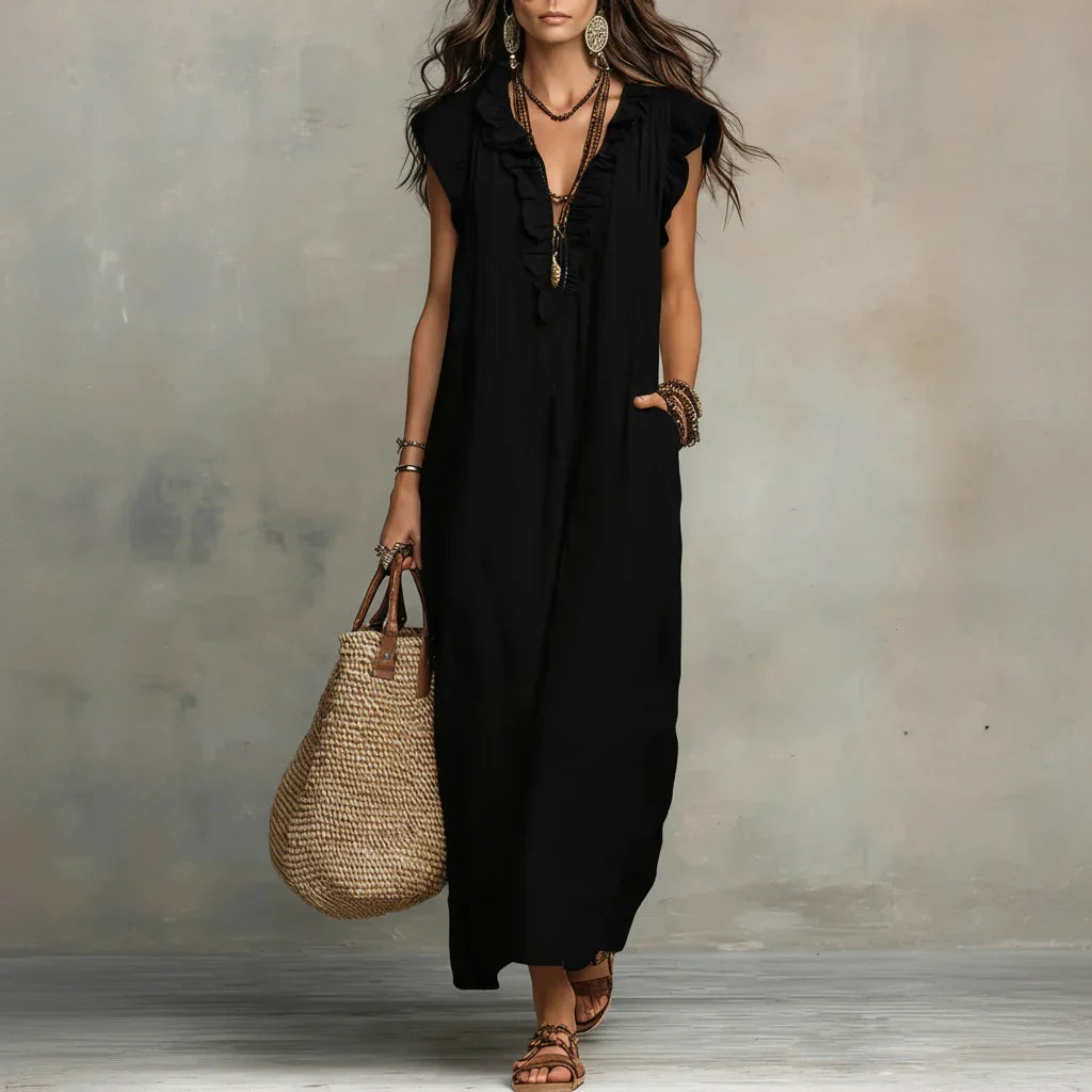ZOEY | LONG BOHEMIAN DRESS FOR WOMEN