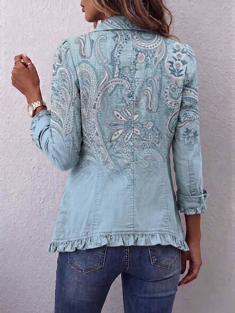 FABIENNE | VINTAGE PAISLEY SKY JACKET FOR WOMEN