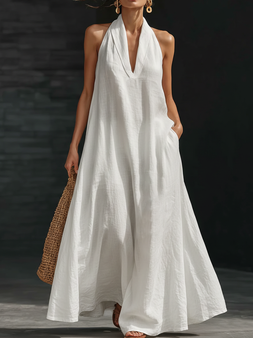 AVELINE | HALTER MAXI DRESS FOR WOMEN