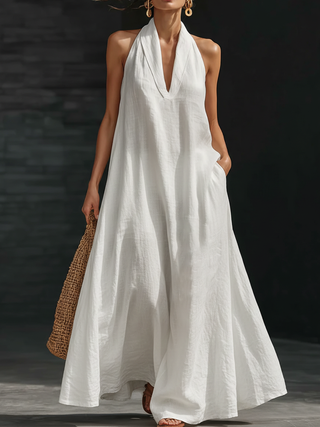 AVELINE | HALTER MAXI DRESS FOR WOMEN