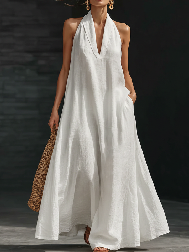 AVELINE | HALTER MAXI DRESS FOR WOMEN