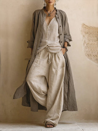 VALENTINE | FLOWY BLOUSE WIDE-LEG PANT FOR WOMEN