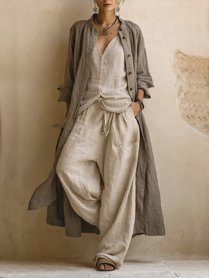 VALENTINE | FLOWY BLOUSE WIDE-LEG PANT FOR WOMEN