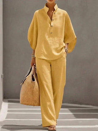 MARIBEL | BATWING SLEEVES WIDE PANTS FOR WOMEN