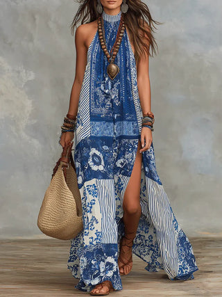 ISLA | PATCHWORK MAXI DRESS FOR WOMEN