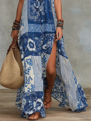 ISLA | PATCHWORK MAXI DRESS FOR WOMEN