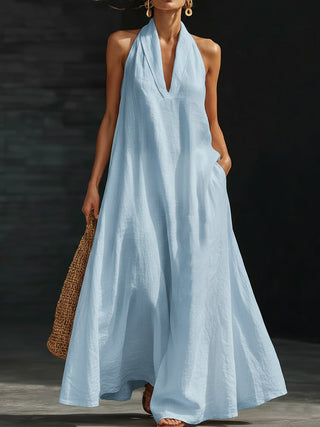 AVELINE | HALTER MAXI DRESS FOR WOMEN