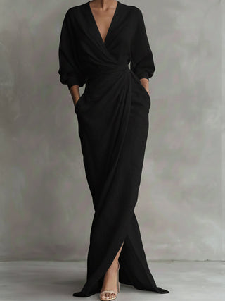VALINA | WRAP MAXI DRESS FOR WOMEN