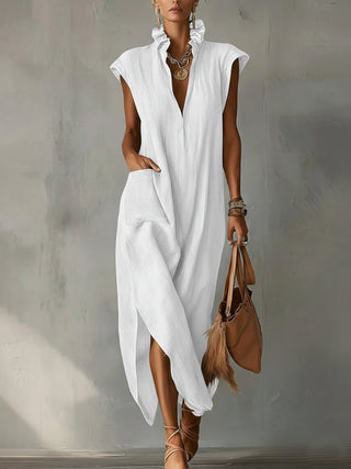 ELARA | RUFFLE SPRING MAXI DRESS FOR WOMEN