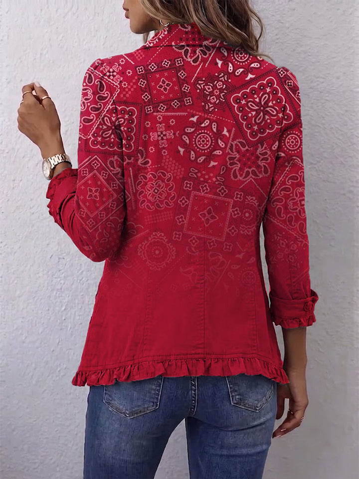 BETTINA | BOHO OMBRE PAISLEY JACKET FOR WOMEN