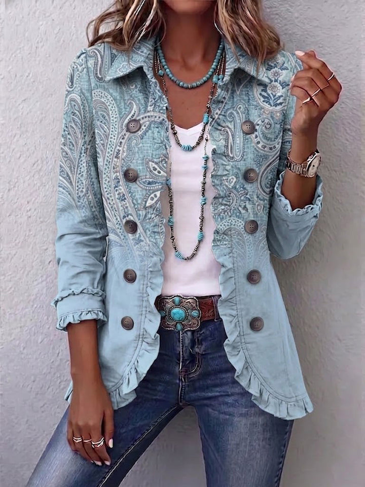 FABIENNE | VINTAGE PAISLEY SKY JACKET FOR WOMEN