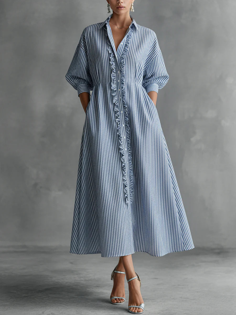 ELIN | STRIPE MAXI DRESS FOR WOMEN