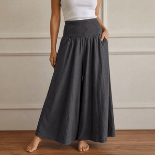 PALAZZA | SMOCKED WIDE LEG PANTS FOR WOMEN