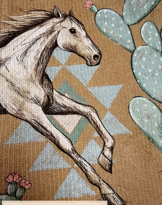 INES | DESERT HORSE CACTUS CARDIGAN FOR WOMEN