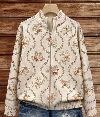 NOOR | DELICATE FLORAL VINE CARDIGAN FOR WOMEN