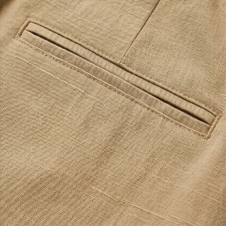 SOLENNA | COTTON-LINEN DRAWSTRING CAPRI TROUSERS FOR WOMEN